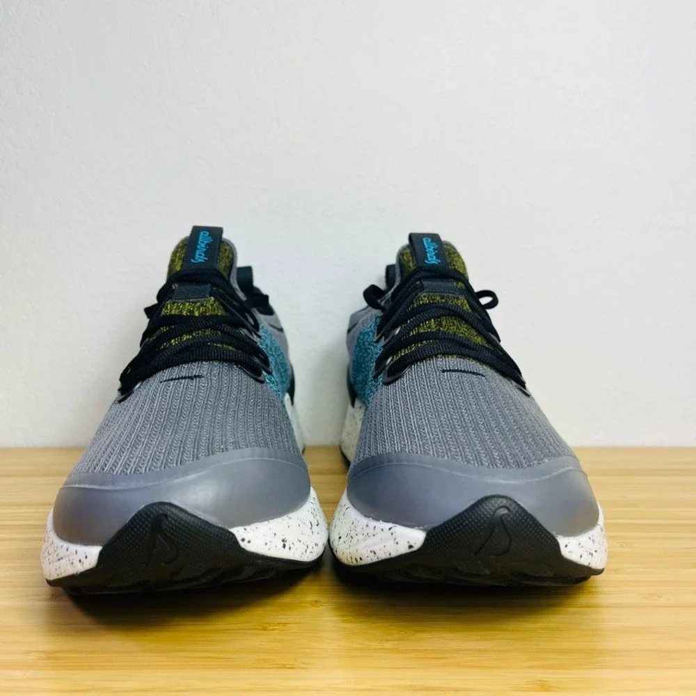 Allbirds Wool Runner Mizzles Women's Running Shoes Gray Teal Yellow Size 11 - Picture 2 of 9